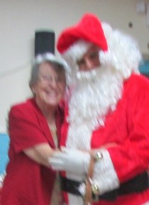 Lorraine with Santa 2015
