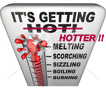 Hot weather thermometer